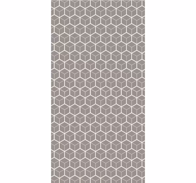 Behangbedrijf grijs en wit hexagon patroon - TenStickers