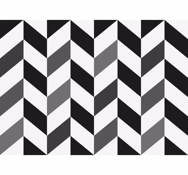 Behangbedrijf chevron contrast - TenStickers