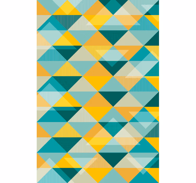 Behang gang geometrische driehoek array - TenStickers