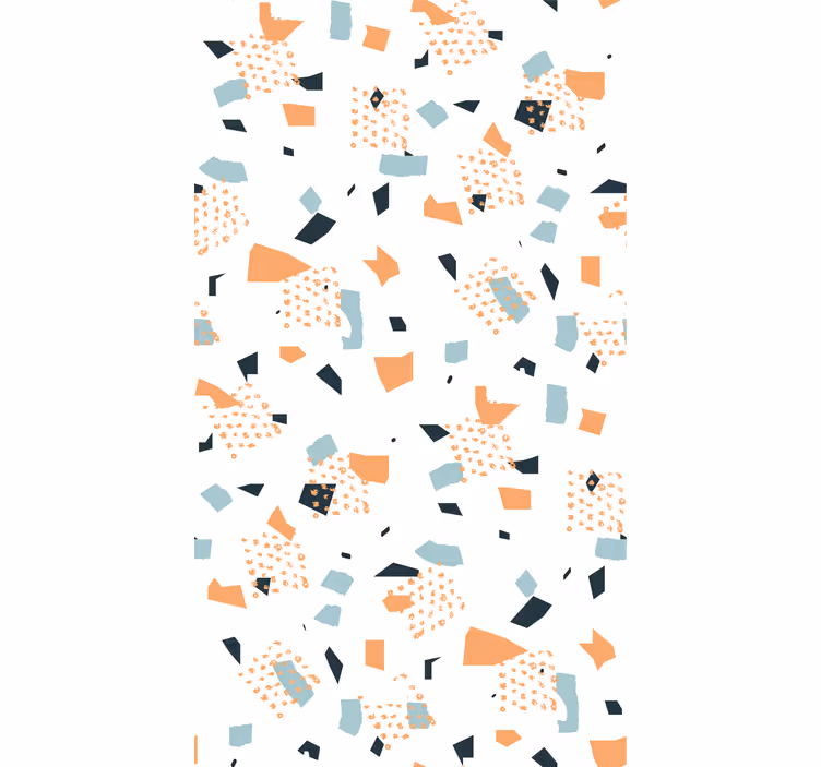 Behang gang onregelmatige pastel figuren patroon - TenStickers