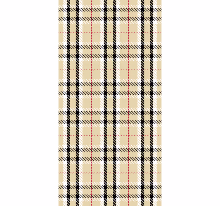 Behang gang plaid geruit - TenStickers