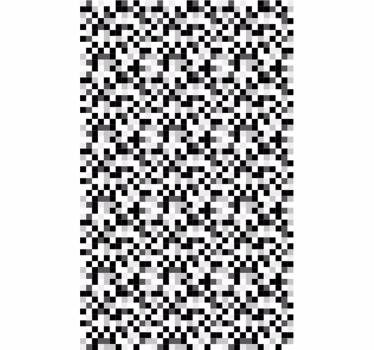 Behang gang monochroom pixelpatroon - TenStickers