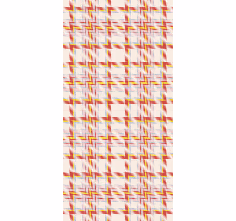 Behang gang met schots tartan patroon vierkanten - TenStickers
