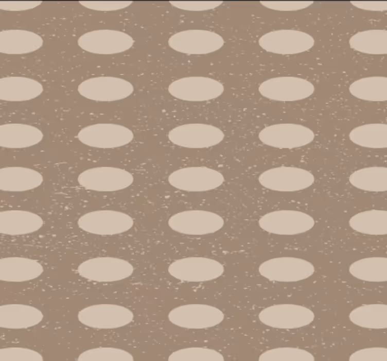Behang gang geometrisch bruin cirkelpatroon - TenStickers