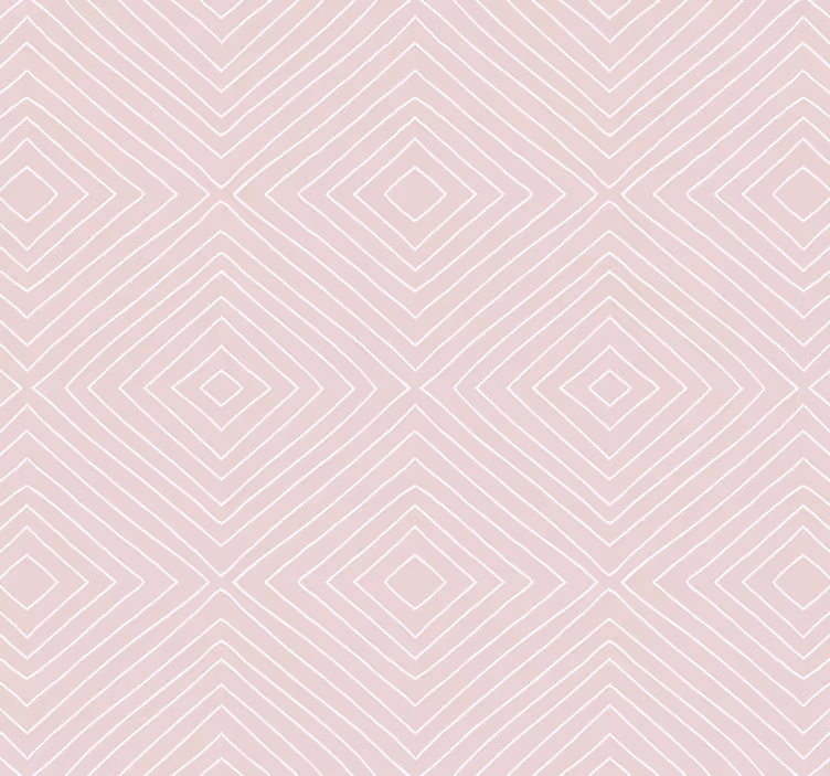 Behang gang minimalistisch roze vierkant patroon - TenStickers