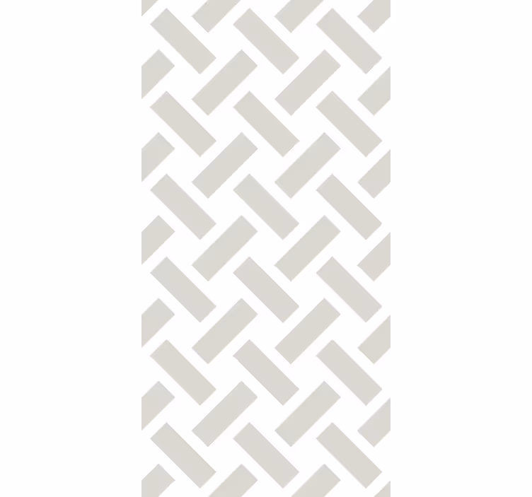 Behang gang geometrisch wit vierkant patroon - TenStickers
