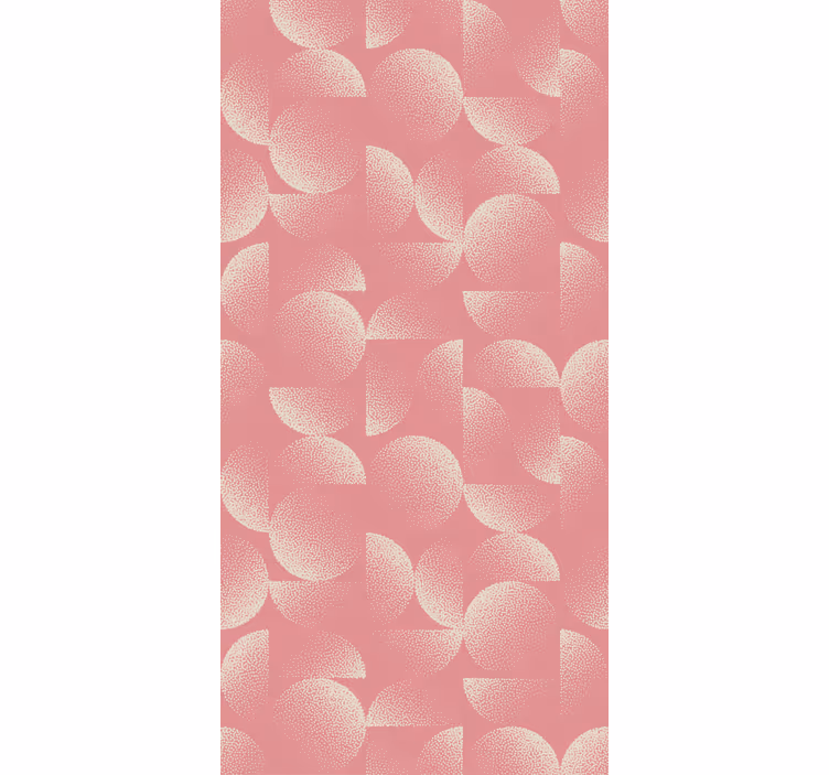 Behang eetkamer pastel halve cirkels - TenStickers