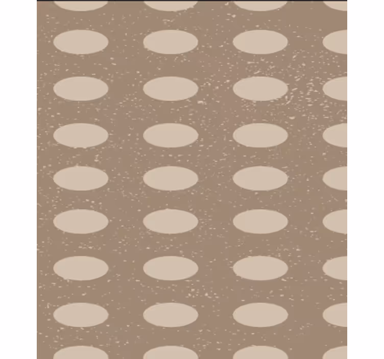 Behang eetkamer geometrisch bruin cirkelpatroon - TenStickers