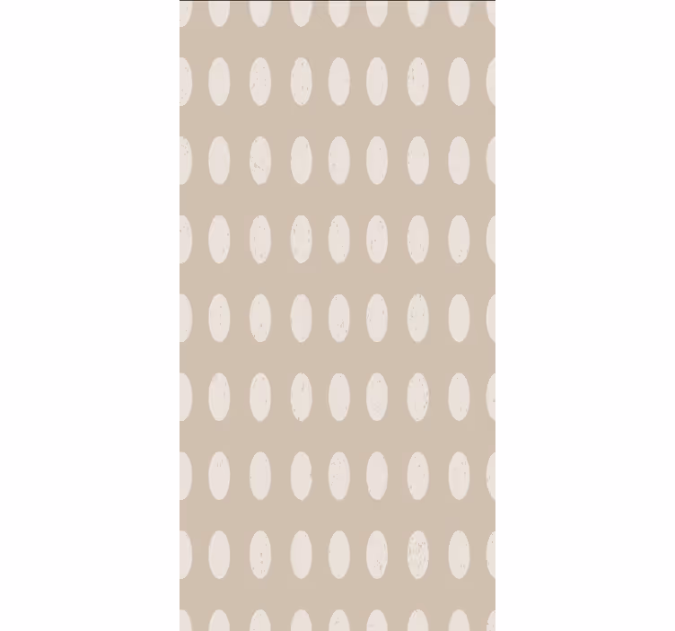 Behang eetkamer geometrisch wit cirkelpatroon - TenStickers
