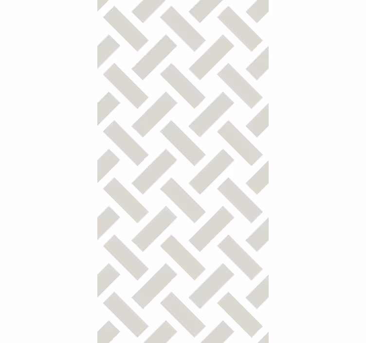 Behang eetkamer geometrisch wit vierkant patroon - TenStickers