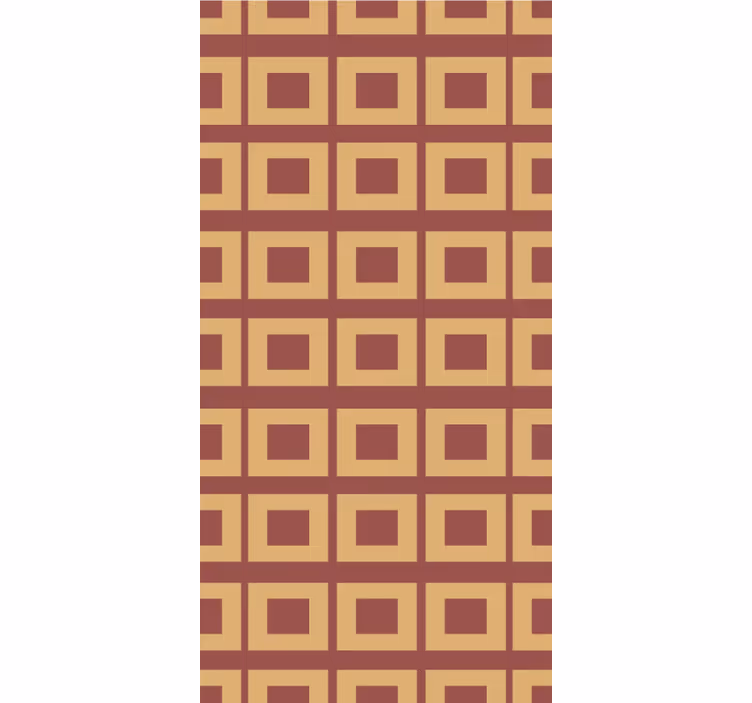 Behang eetkamer geometrische vierkanten - TenStickers