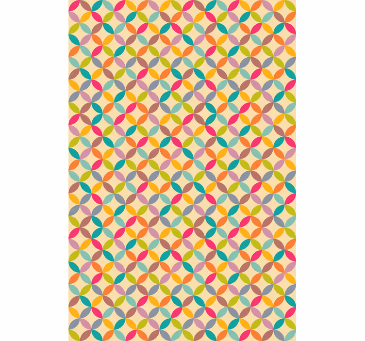 Behang eetkamer kleurrijk geometrisch - TenStickers