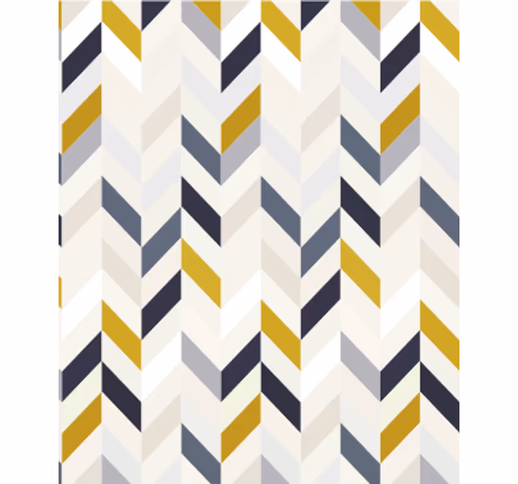 Behang eetkamer chevron zigzagpatroon - TenStickers