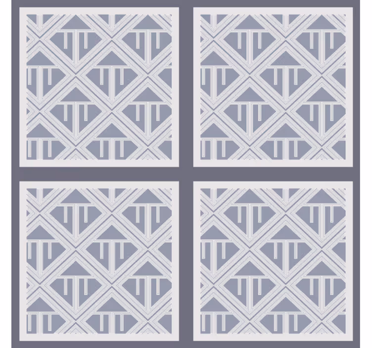 Behang eetkamer geometrisch patroon assortiment - TenStickers