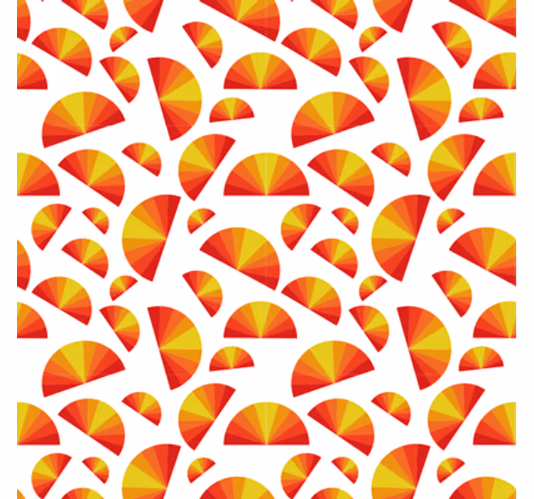 Geometrisch behang circulaire motieven array - TenStickers