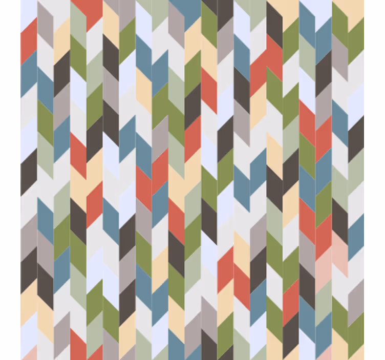 Geometrisch behang visgraat spectrum - TenStickers