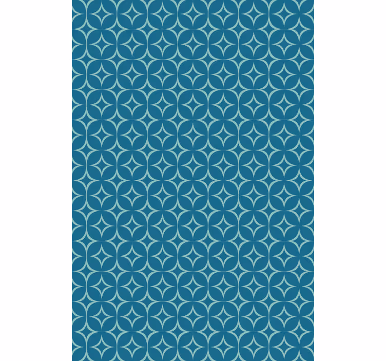 Geometrisch behang blauwe elegante cirkels - TenStickers