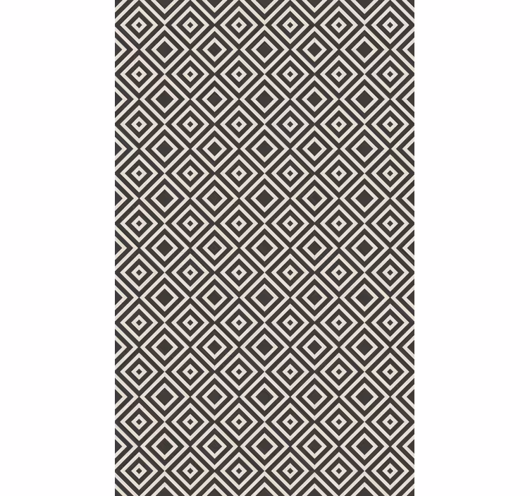 Geometrisch behang met diamantpatroon - TenStickers