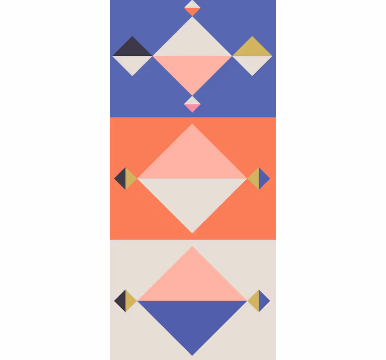 Geometrisch behang abstract moderne vormen - TenStickers
