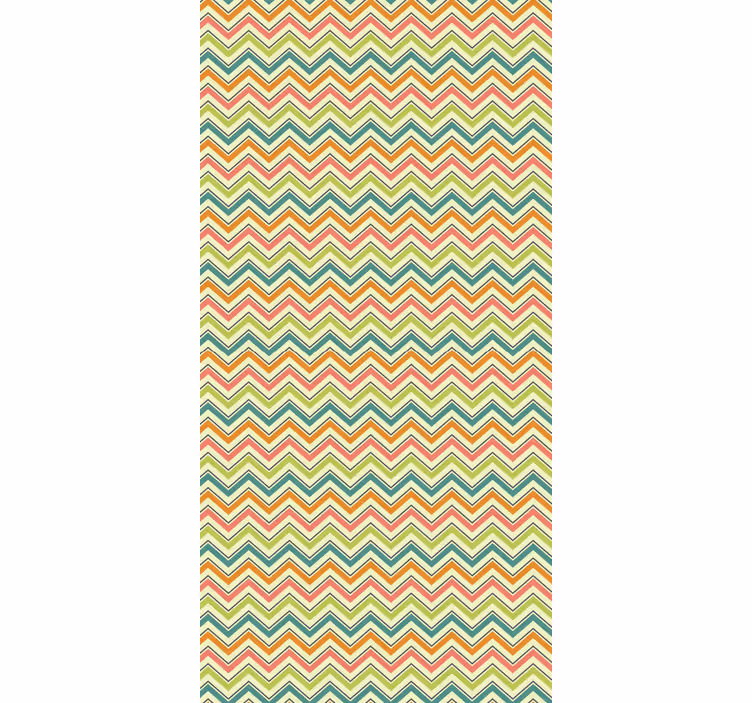 Geometrisch behang chevron zigzagmotief - TenStickers