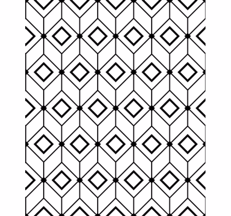 Geometrisch behang moderne diamant elementen - TenStickers
