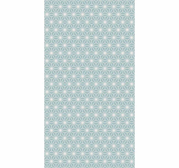 Geometrisch behang groene sterburst - TenStickers