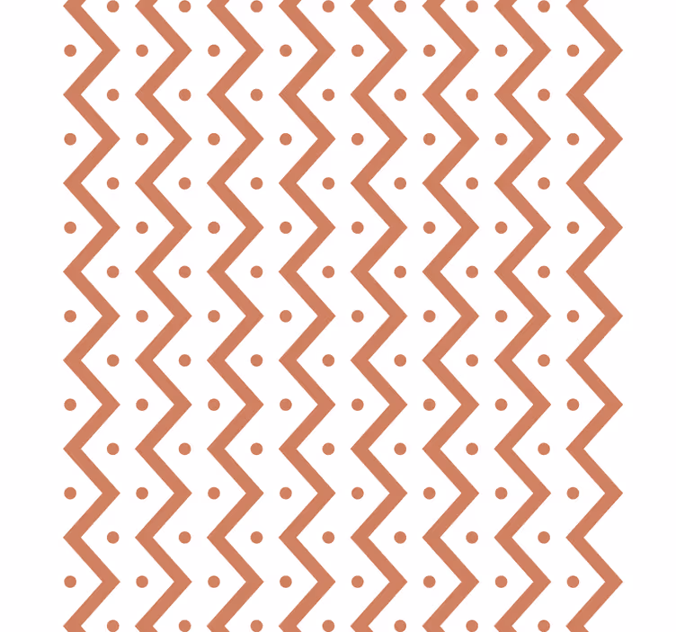 Geometrisch behang zigzag en dots - TenStickers