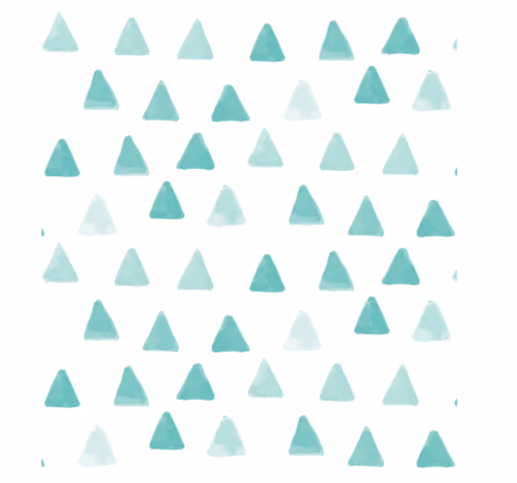 Geometrisch behang met driehoekige motieven - TenStickers