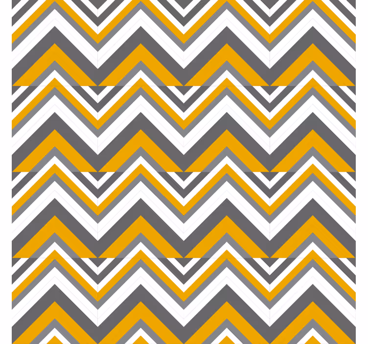 Geometrisch behang chevron streep motief - TenStickers