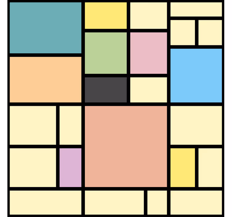 Geometrisch behang levendige geometrie - TenStickers