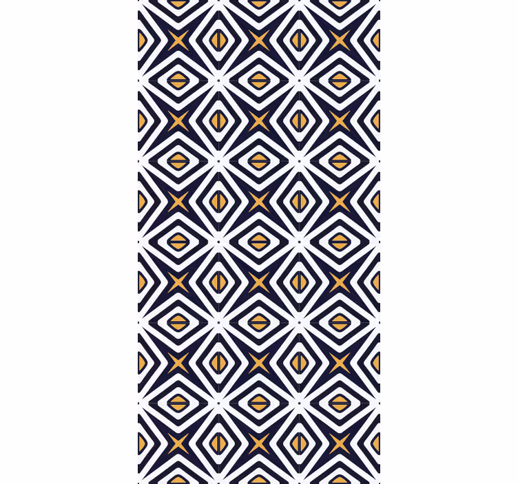 Geometrisch behang met diamanten patroon - TenStickers
