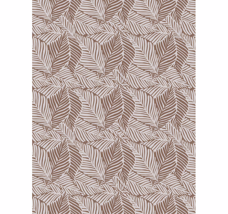 Natuur behang terracotta bladeren - TenStickers