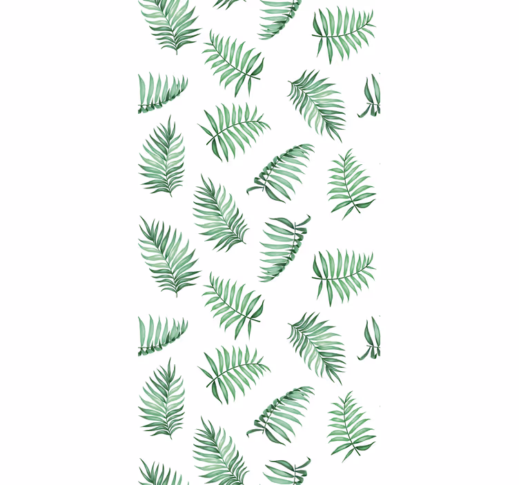 Natuur behang groene palmenbladeren - TenStickers