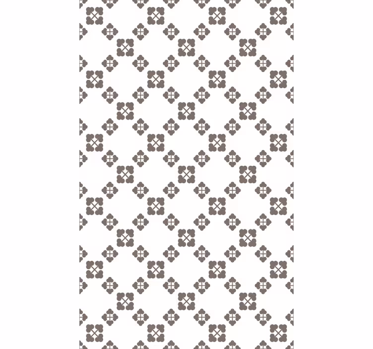 Natuur behang beige klavertjes vier design - TenStickers