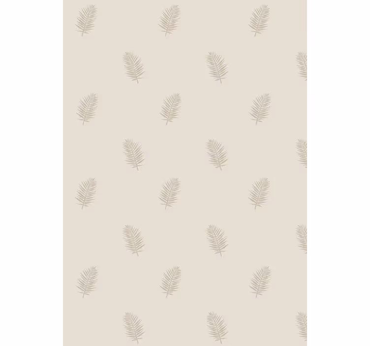 Natuur behang met bladenpatroon accent - TenStickers