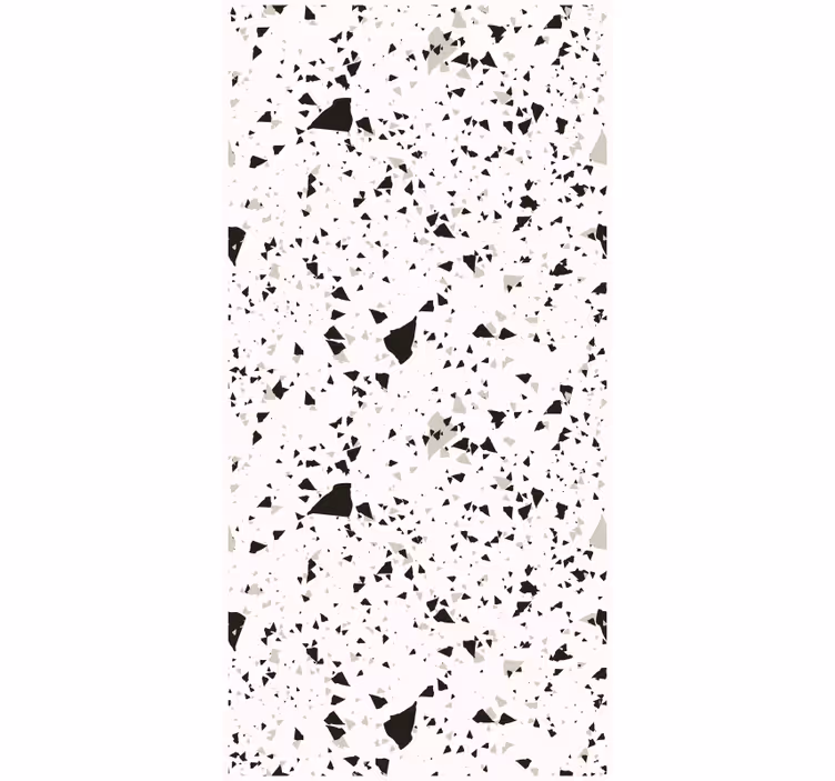 Behang patronen grijs wit en zwart terrazzo - TenStickers