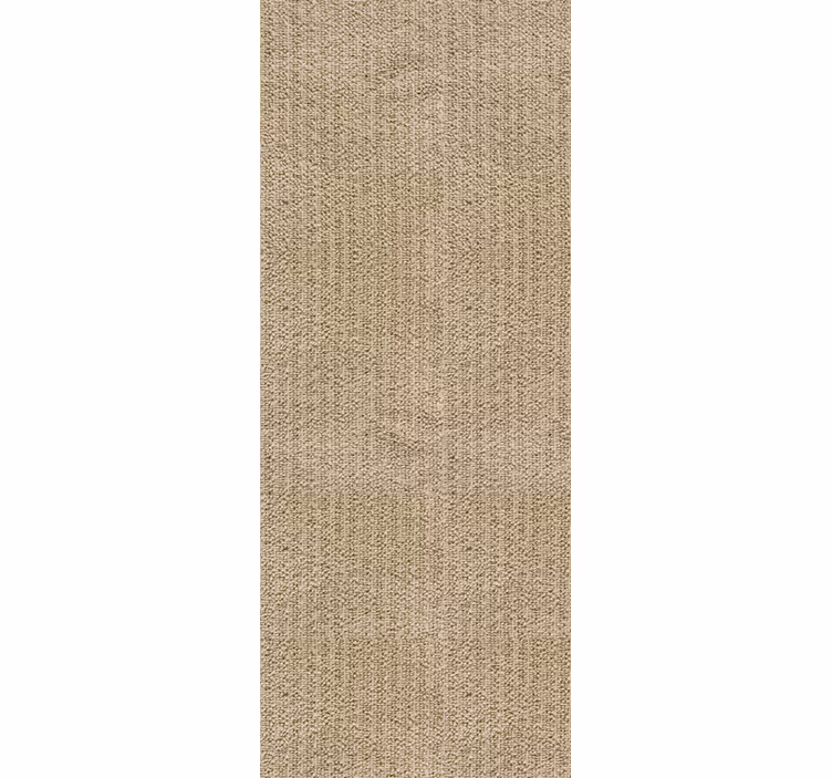 Behang hoofd slaapkamer monocolour beige stof - TenStickers