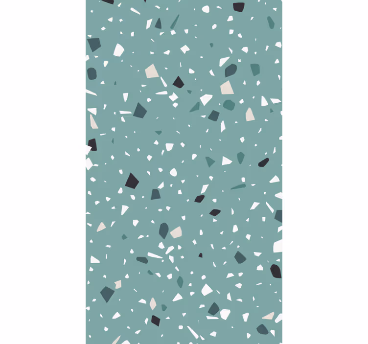 Behang patronen aquamarijn terrazzo - TenStickers