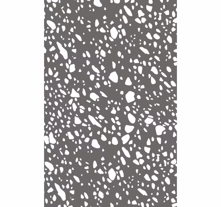 Behang patronen klassieke grijs en witte terrazzo - TenStickers