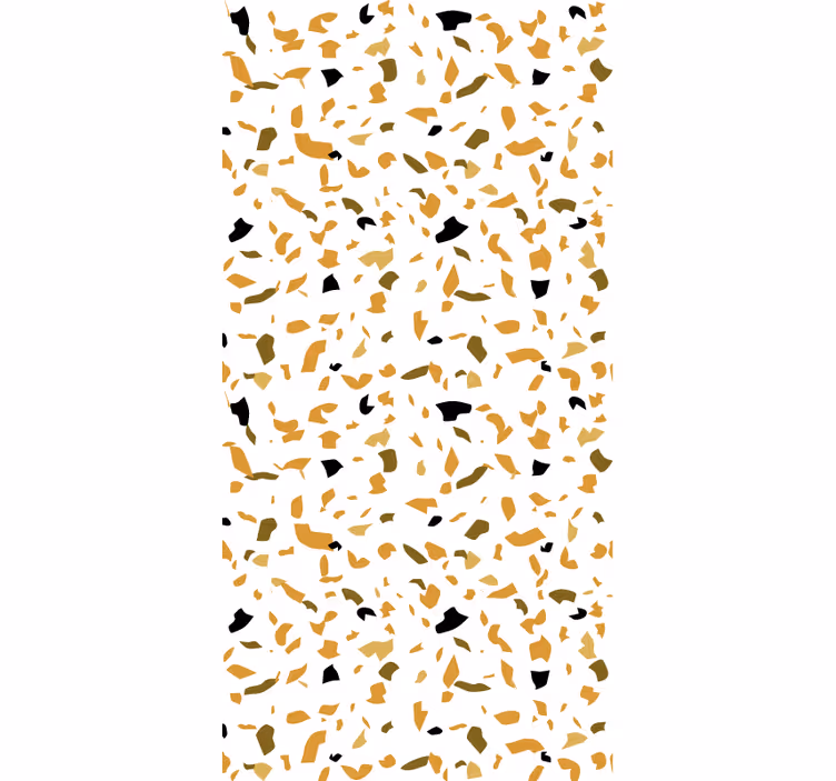 Behang patronen warme kleuren terrazzo stijl - TenStickers