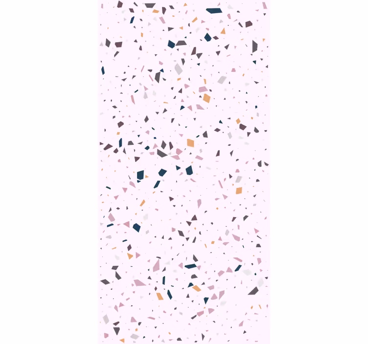 Marmeren behang kleurrijke geometrische fragmenten - TenStickers