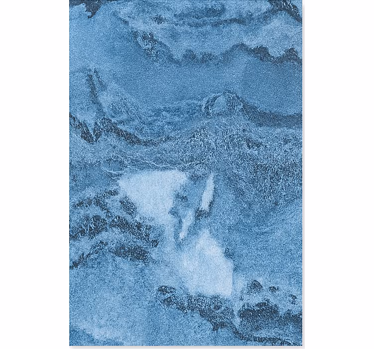 Marmeren behang diepe blauwe textuur - TenStickers