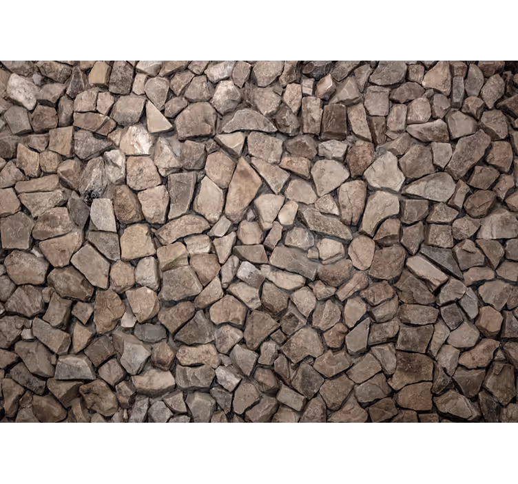 Behang stenen rustieke stijl 3d stenen - TenStickers