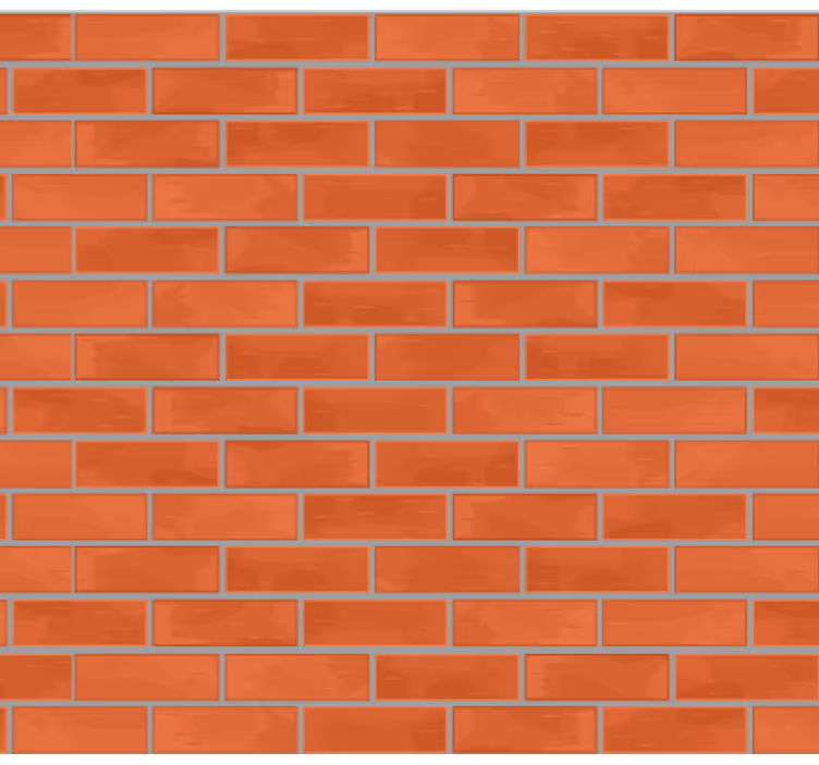 Behang stenen met een rood baksteenpatroon - TenStickers