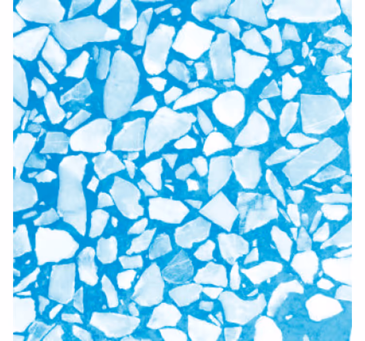 Behang stenen chill azure mozaïek - TenStickers