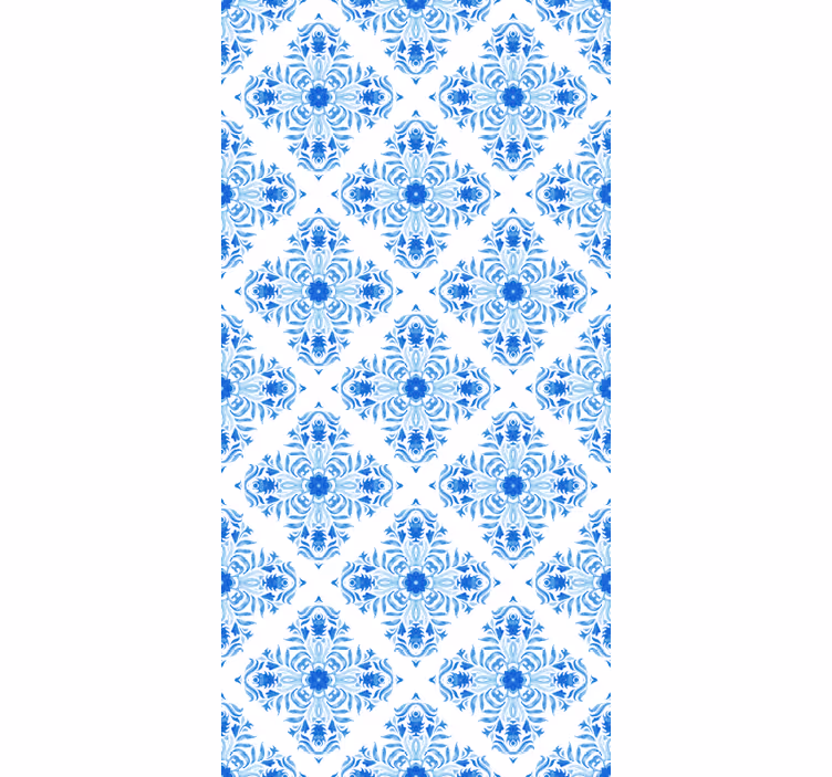 Tegels behang fontaine blauw tegel effect - TenStickers