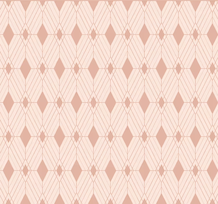 Tegels behang art deco pastel diamanten - TenStickers