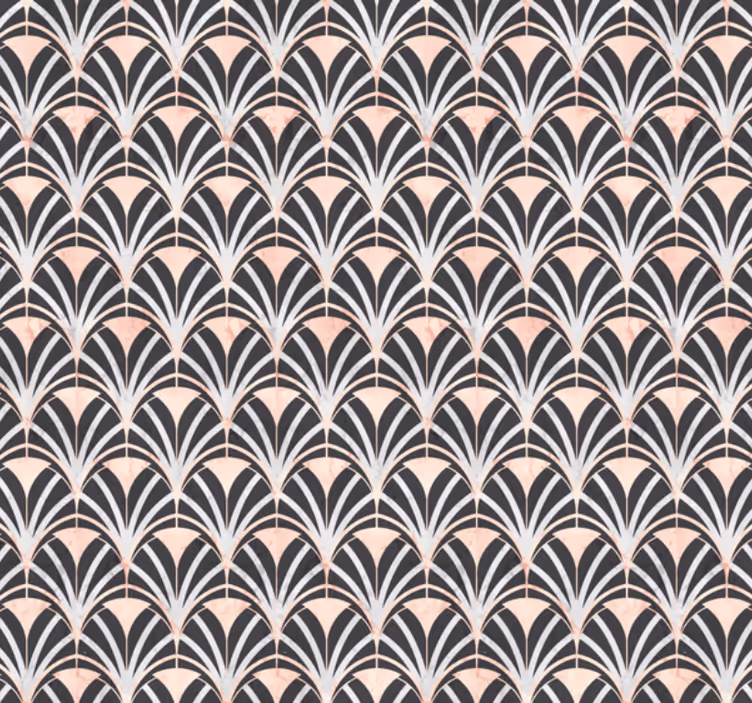 Tegels behang art deco marmer effect patroon - TenStickers