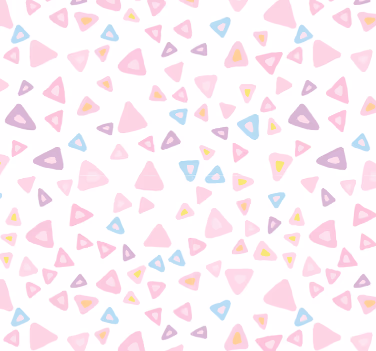 Tegels behang kawaii stijl pastel patroon - TenStickers