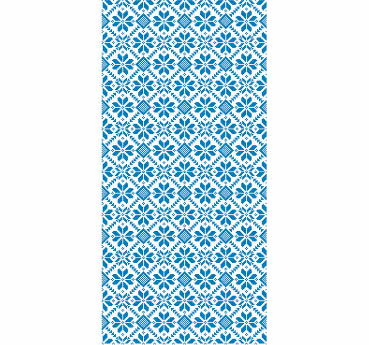 Tegels behang blauw tegelmotief - TenStickers